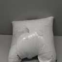 15x15 Inch Square White Cotton-Blend Throw Pillow Insert Form