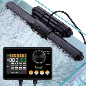 hygger Intelligent Wave Maker for Aquarium, Saltwater Freshwater Circulation Pump Adjustable 6 Waves/Night/Feed/Wireless Connection Mode, Magnetic Holder Display Controller Memory Function (50W)