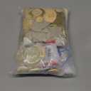 Ouddy Life White Gold Birthday Party Decorations Kit for Women Girls, Happy Birthday Banner, Sand White Metallic Gold Foil Confetti Balloons, Fringe Curtain, Cake Topper, Pompoms, Butterfly Supplies