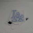 WonderfulLife Dodgers Neon Sign for Garage or Man Cave Decor,Gifts for Men With Dodge Baseball Team Logo,Blue Neon for Party,Bar,Dorm,Office Wall Art and Game Room Deco. (LA)