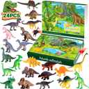 Advent Calendar 2025 Dinosaur Toys for Kids, 24 Days Countdown Calendar to Christmas Surprise Toys Set with Different Dino Figure, Ideal Xmas Gifts for Boys Girls Toddlers Teens 3 4 5 6 7 8 Years Old