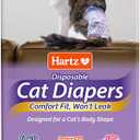 Hartz Comfitables Cat Diapers, Size M 12 Count, Comfortable & Secure Fit, Easy to Put On