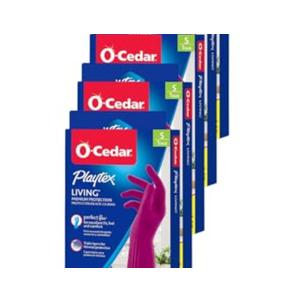 Playtex Living Reuseable Rubber Cleaning Gloves (Small, 3 Pairs), Premium Protection Reusable Household Gloves