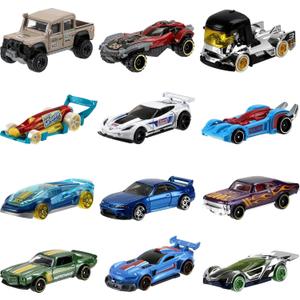 Hot Wheels Toy Cars or Trucks, Set of 72 Individually Packaged 1:64 Scale Cars, Rescue Vehicles or Trucks