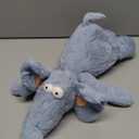 Roqei 18 Inch Blue Elephant Stuffed Animals, Funny Stuffed Elephant Plush, Soft & Cute Plush Toys Gifts for Kids, Boys, Girls, Children, Birthday, Christmas