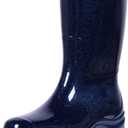 Asgard Women's Mid Calf Rain Boots Printed Waterproof Rubber Boots Short Garden Shose (7.5)