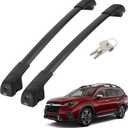JOYTUTUS Lockable Car Roof Rack Cross Bars Compatible with Subaru Ascent 2019-2024, 220LB Aluminum Crossbars for Roof Racks Suitcases Kayaks Canoes Bikes Skis Snowboard