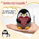 4 x Mothers Day Mom Gifts for Mom from Daughters Sons - Handmade Crochet Penguin Gift Plush, Happy Mother’s Day Birthday Gifts for Moms Mother in Law Stepmom Mama,Cute Best Moms Ever I Love You Gift
