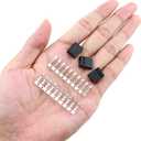 5PCS 4 Pin Terminal Crimping Female Connector Housing Black Nylon 66 Material Computer Chassis Cooling Fan Plug Interface