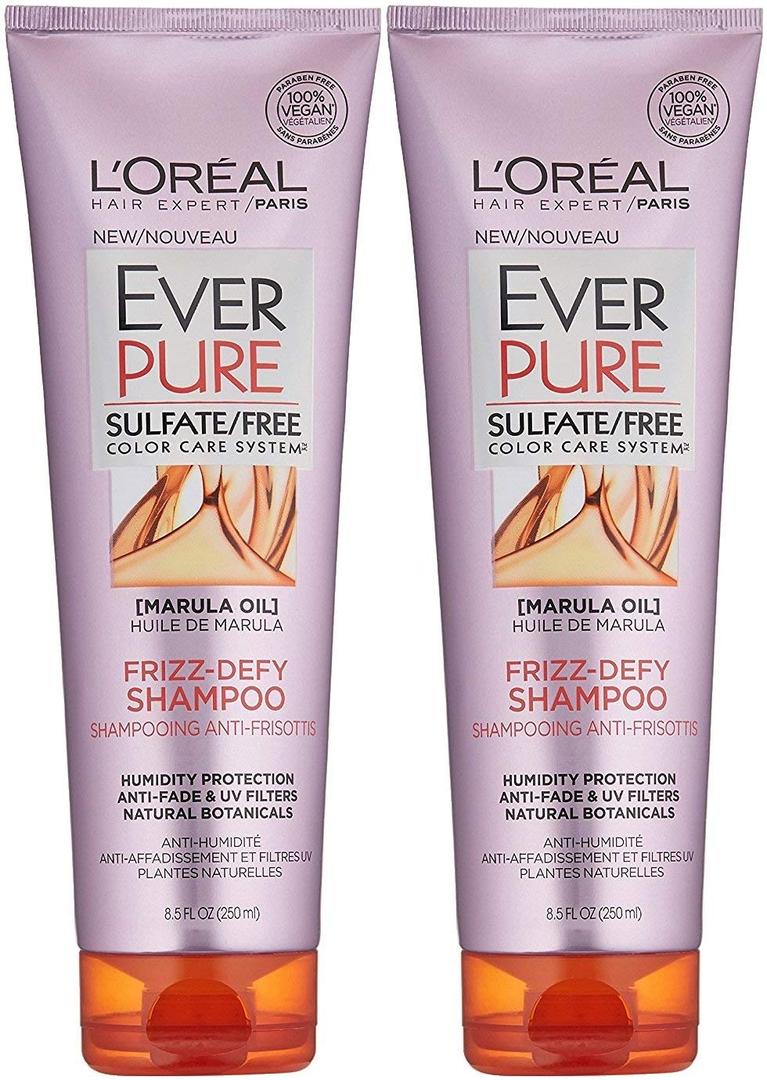 LOreal ParisEver Pure Frizz-Defy Marula Oil Conditioner, 8.5 Fl Oz (Pack of 2)