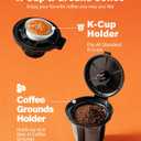 SHARDOR Single Serve & Carafe Coffee Maker, Dual Brew for K Cup Pods & Ground Coffee, Hot & Iced Drip Coffee Machine, 6-24oz Sizes, 95oz Removable Water Reservoir, 24H Programmable, Thermal Carafe