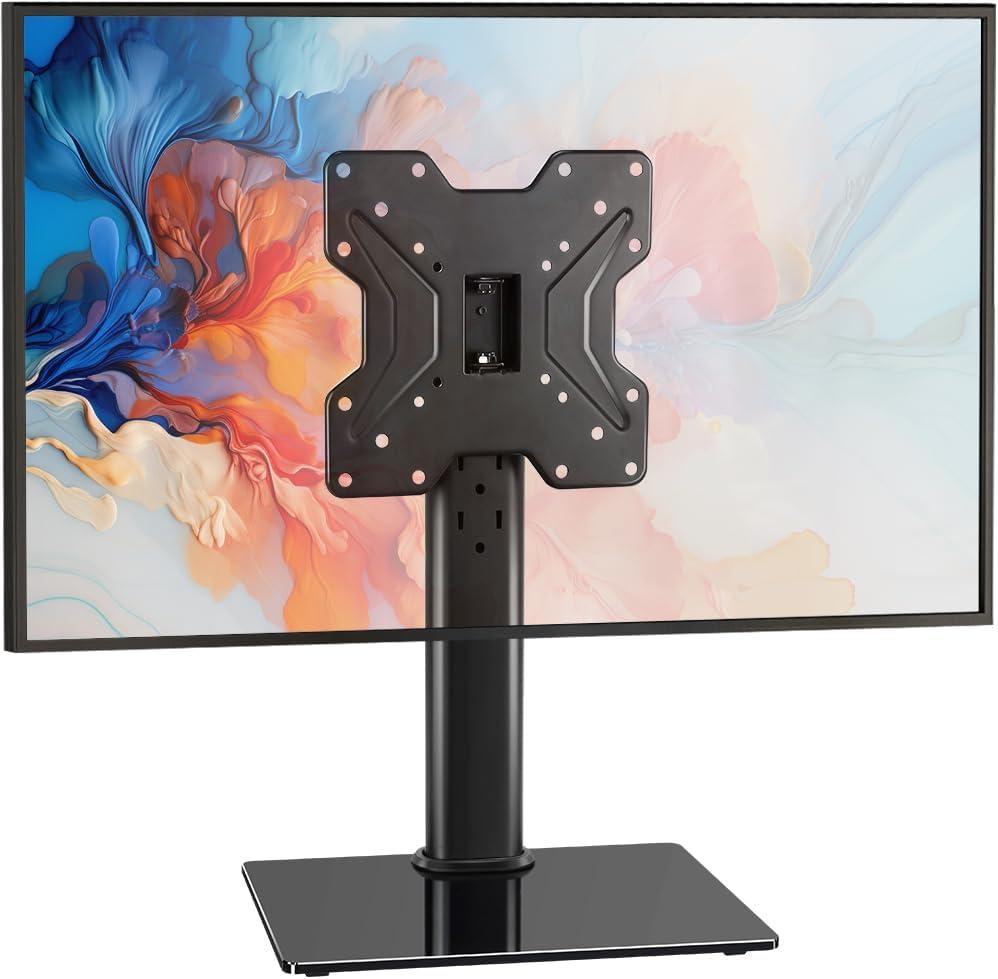 Universal TV Stand for 13"43" TVs Swivel 4 Level Height Adjustable Table Top TV Mount Stand Holds up to 77lbs