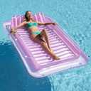 Inflatable Pool Floats Lounger for Adults, Blow Up Tanning Pool Raft Sun Tan Tub with Inflatable Pillow for Family Outdoor, Garden, Backyard Summer Water Party (14+ Year Old)