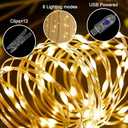 Tulle Backdrop Curtain with Lights String 10FT X 8FT Champagne Sheer Tulle Backdrop Curtains for Wedding Birthday Party Reception Photo Booth Background Decorations (2 Panels 5x8FT)