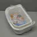 Toddler Step Stool,2 Step Stools for Kids with Anti-Slip Surface and Rubber Bottom, Kids Step Stool Poop Stool for Toilet Potty Training, Bathroom, Kitchen(Include 2 Ducks) (Gray)