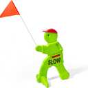 Step2 Kid Alert Street Safety Sign, Kids at Play Signage for Neighborhood Safety, 32-Inch Tall Reflective Caution Sign with Warning Flag