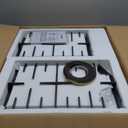 24 Inch Gas Cooktop, 4 Burner Gas Stove Top, Built-In or Countertop Design, Black Tempered Glass, NG/LPG Convertible, Flame Failure Protection, Ideal for Home Kitchens, RVs & Compact Spaces