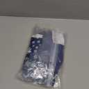 COZYEASE Girls' 3 Piece Bikini Set Ditsy Floral Print Wireless Swimsuit with Beach Skirt (14 Years, Navy Blue)