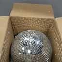 Disco Ball 12-Inch Large Hanging Mirror Ball Disco Ball Decor for Disco Party Decorations, Weddings, Events, Disco Christmas Decor, and Home Celebrations