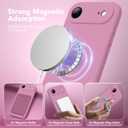 Magnetic for iPhone Air Case, Compatible with MagSafe, [Full Camera Protection][Screen Protector] Silicone Shockproof Protective Phone Case for iPhone 17 Air 6.5", Blackcurrant