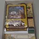 CUTEBEE Book Nook Kit - DIY Miniature House Dollhouse Kit for Adult and Teens, Booknook Bookshelf Decor Alley Model Build with LED Light, Gifts for Family and Friends (Sunny Cafe)