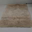 Arotive Microfiber Bathroom Rugs, Shaggy Soft and Absorbent Bath Rug, Non-Slip, Thick Plush Machine Washable Dry Bath Mats for Bathroom, Tub and Shower, 30x20, Light Beige, Rectangular