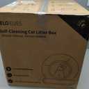 Self Cleaning Cat Litter Box, Ultra-Safe Protection Automatic Cat Litter Box, APP Control/Lower Entry/Large Capacity with 3 Rolls Liners & Mat