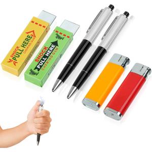 6-Piece Electric Shock Prank Toy Set Featuring Three Types of Electric Shocking Methods. It Makes Your Friends tremble Suddenly and can add Humor to Any Party.