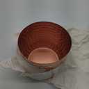 MyGift 6.5 Inch Vintage Hammered Copper-Tone Metal Flower Pot Indoor Plant Container, Decorative Cylindrical Succulent Planter with Flared Rim, Handcrafted in India