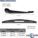 Rear Wiper Arm Blade Set for BMW X5 F15 2014-2018, for BMW X5M F85 2015-2018 Rear Windshield Wiper Arm Blade Assembly 61627294431