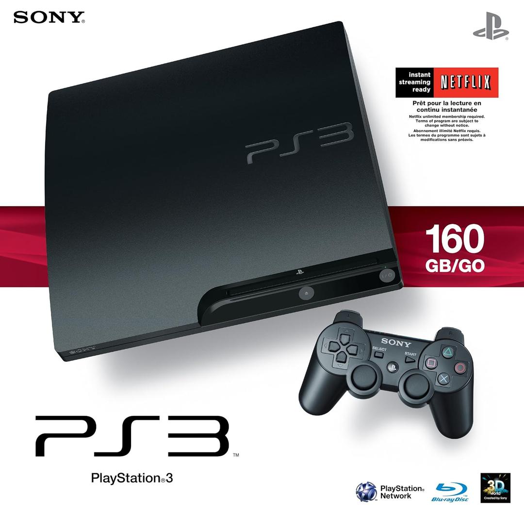 Sony Playstation 3 160GB System, 
Internet Ready With Built-in Wi-Fi with a Cell Broadband Engine Advanced Microprocessor