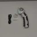 Cordless Electric Power Shears - 4V Lightweight Rotary Cutter for Cardboard, Leather, Plastic, Carpet | with 2 Blades, LED Light, Safety Lock for DIY & Crafting