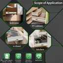 Soft Close Drawer Slides Full Extension 22 Inch Ball Bearing Drawer Slides Heavy Duty Drawer Slider Drawer Glides Side Mount Cabinet Sliders Light Nickel -1 Pairs
