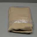 ChrisDowa Blackout Curtains 80 Inches Long for Doorways and Closets, Thermal Insulated Temporary Room Dividers (1 Panel, Biscotti Beige, 34 x 80 Inch)