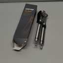 Can Opener Manual, Hand Held Manual Can Openers Heavy Duty with Smoother Cut Sharp Blade, Manual Hand Can Open with Soft Handle, Easy to Turn Knob, Magnetic Lid Lifter, Black