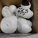 Sotiff 24 Pcs Musical Notes Rubber Ducks Bulk Music Mini Rubber Duckies White Black Ducks for Music Party Decor Birthday Decoration Choir Gift Musical Bridal Shower Supply(White)