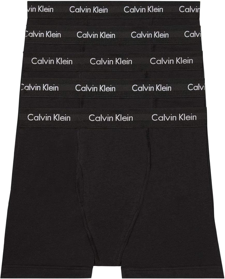 Calvin Klein Men's Cotton Stretch 5-Pack Boxer Brief (Large)