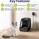 PawsPik Automatic Microchip RFID Cat Feeder, 16-Cup, Black | ISO Microchip & PawsPik RFID Tag Compatible, App Control, Portion Control, Personalize Feeding