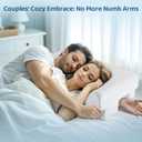 Side Sleeper Pillow with Arm Hole - Adjustable Shoulder Pillow for Side Sleepers, Memory Foam Pillow Provides Support & Reduces arm Pressure, Cooling Arm Pillows, Rotator Cuff Pain Relief