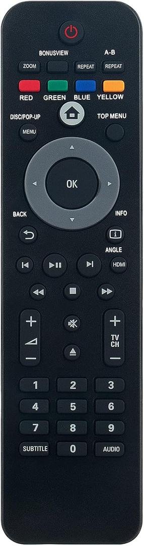 NB540 NB540UD Replace Remote Control Applicable for Philips Blu-ray Player BDP3010 BDP5010 BDP5005 BDP7310 BDP5012 BDP5010 BDP7320 BDP5320 BDP5110 BDP3020 BDP5010/F7A BDP7310/F7 BDP5005/F7 BDP7320/F7