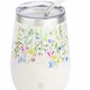 Manna Airn Double Wall Insulated Stainless Steel Stemless Cup Tumbler with Splash-Proof Lid - 16 Oz - Ballet Slipper