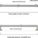 10 Pack 15 Inch Cabinet Pulls knurled Brushed Satin Nickel Kitchen Cabinet Handles Aluminum and Zinc Alloy Drawer Pulls Solid Cabinet Hardware, 15'' Hole Center(381mm), Brushed Satin Nickel, 10