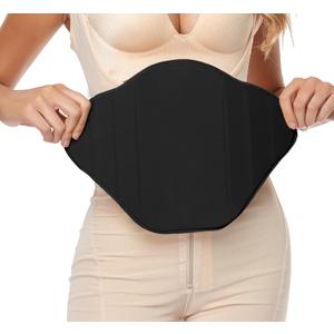 Moolida Lipo Foam Compression Ab Board Post Surgery Abdominal Board Liposuction (Black)
