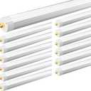 8ft LED Bulbs, 50W 6500LM 6000K, FA8 Single Pin LED Ballast Bypass Tube Lights Milky Cover, F96 T8 T10 T12 8 Foot LED Shop Lights to Fluorescent Replacement for Workshop, Warehouse, 12 Pack