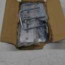 4 PCS 8" Boat Trailer Bunk Brackets Heavy Duty Galvanized Swivel Brackets Kit Fits 1.5"x3", 2"x3", 3"x3" Crossmembers - Marine Trailer Bunk Supports with Square U-Bolts