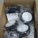 Picture Lights for Wall, Wireless 2000mAh Rechargeable Magnetic LED Puck Lights with Remote,3 Color Temps and 12 RGB, Dimming & Timer, Art Frame Light for Painting Display, Photos, Wall Decor(6 Pack) (Black)