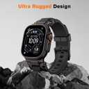amBand Bands Compatible with Apple Watch Ultra 3/2/1 49mm, M1 Sport Series Rugged Durable Strap with Metal Connector to Match Ultra's Titanium Case for iWatch 49mm Men Matte Black