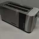 Mueller UltraToast Full Stainless Steel Toaster 4 Slice, Long Extra-Wide Slots for Bagels and Waffles, 6 Browning Levels, LED Display, Cancel/Defrost/Reheat Functions & Removable Tray, Kitchen Gadgets