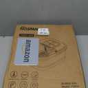 HOSPAN Collapsible Foot Spa with Heat, Bubble, Red Light, and Temperature Control, Foot Bath Massager with 8 Shiatsu Massage Rollers, Pedicure Foot Spa for Relaxation and Stress Relief (Gray)