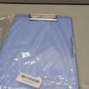 Clearview Clipboard with 2 Storage, Dry Erase 8.5x11 Heavy Duty ClipBoards - High Capacity Coaches Clip Board with Pen Holder - Side Opening Plastic Nursing Clip Case - Aqua Blue